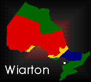 Location of Wiarton in Ontario