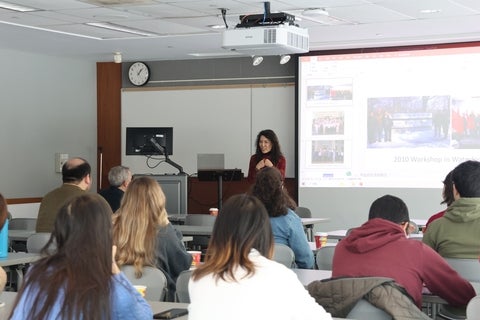Lei during her seminar