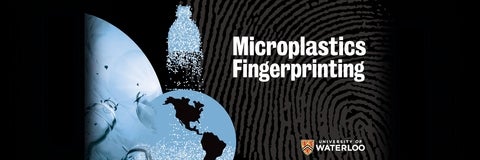 Microplastics fingerprinting project logo, University of Waterloo