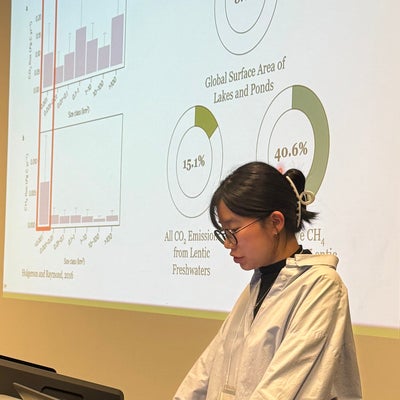 Kyungjin giving presentation at the GHG meeting