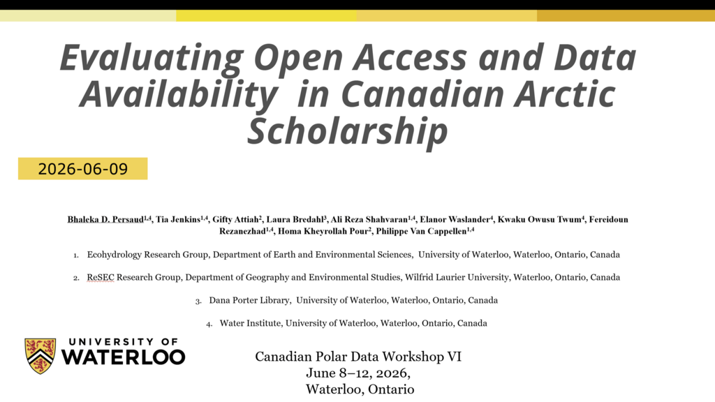 Bhaleka's presentation title slide at CPW6