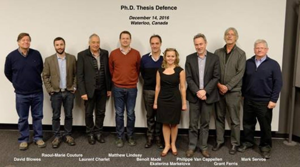 Ekaterina Markelova and her examination committee