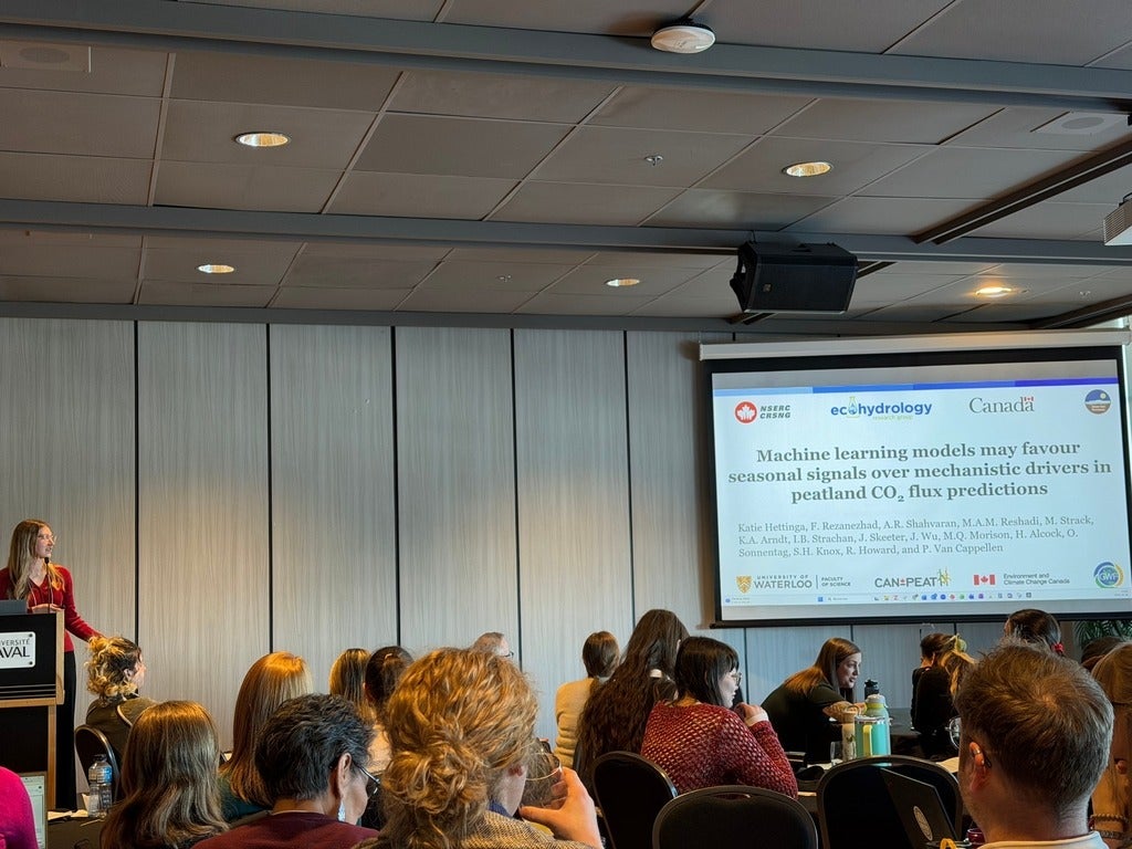 Katie at Peatland Science Symposium