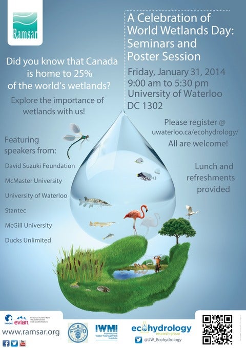 Ecohydrology poster for World Wetlands Day Symposium, January 31, 2014
