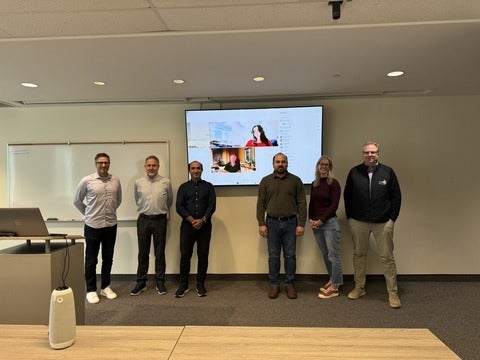 Amir and his committee after PhD defence