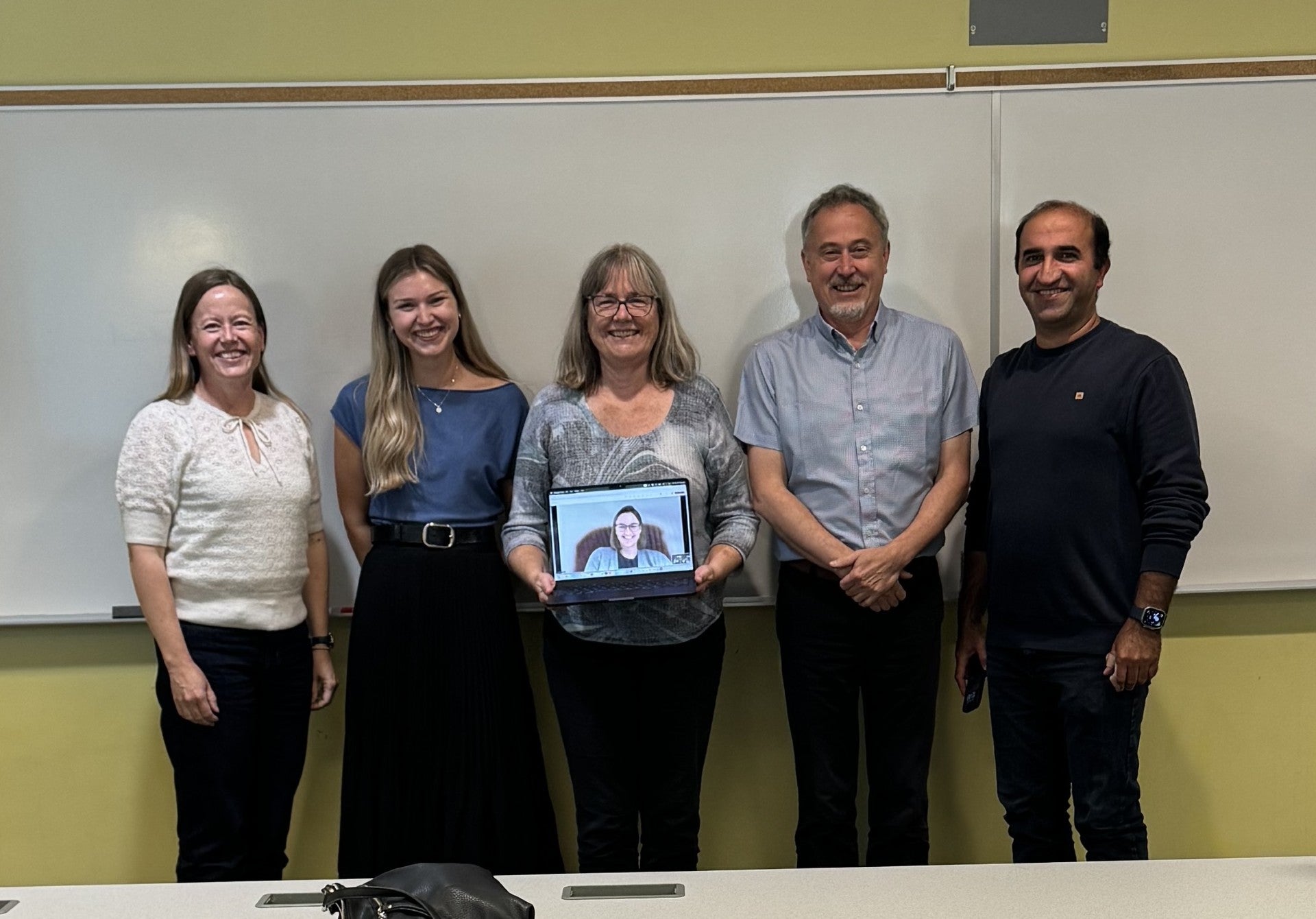 Katie after MSc defence