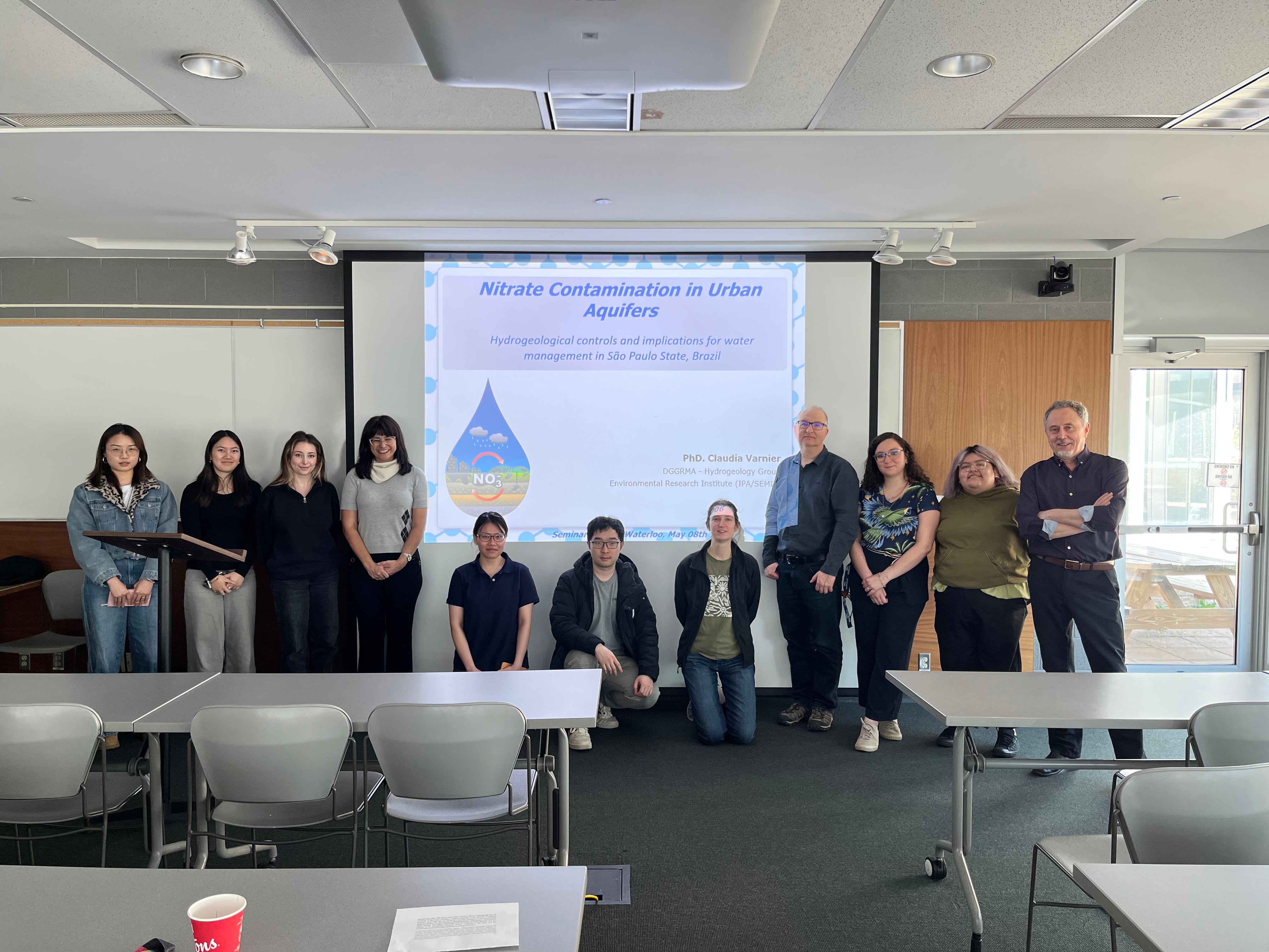 Claudia and attendees after Seminar