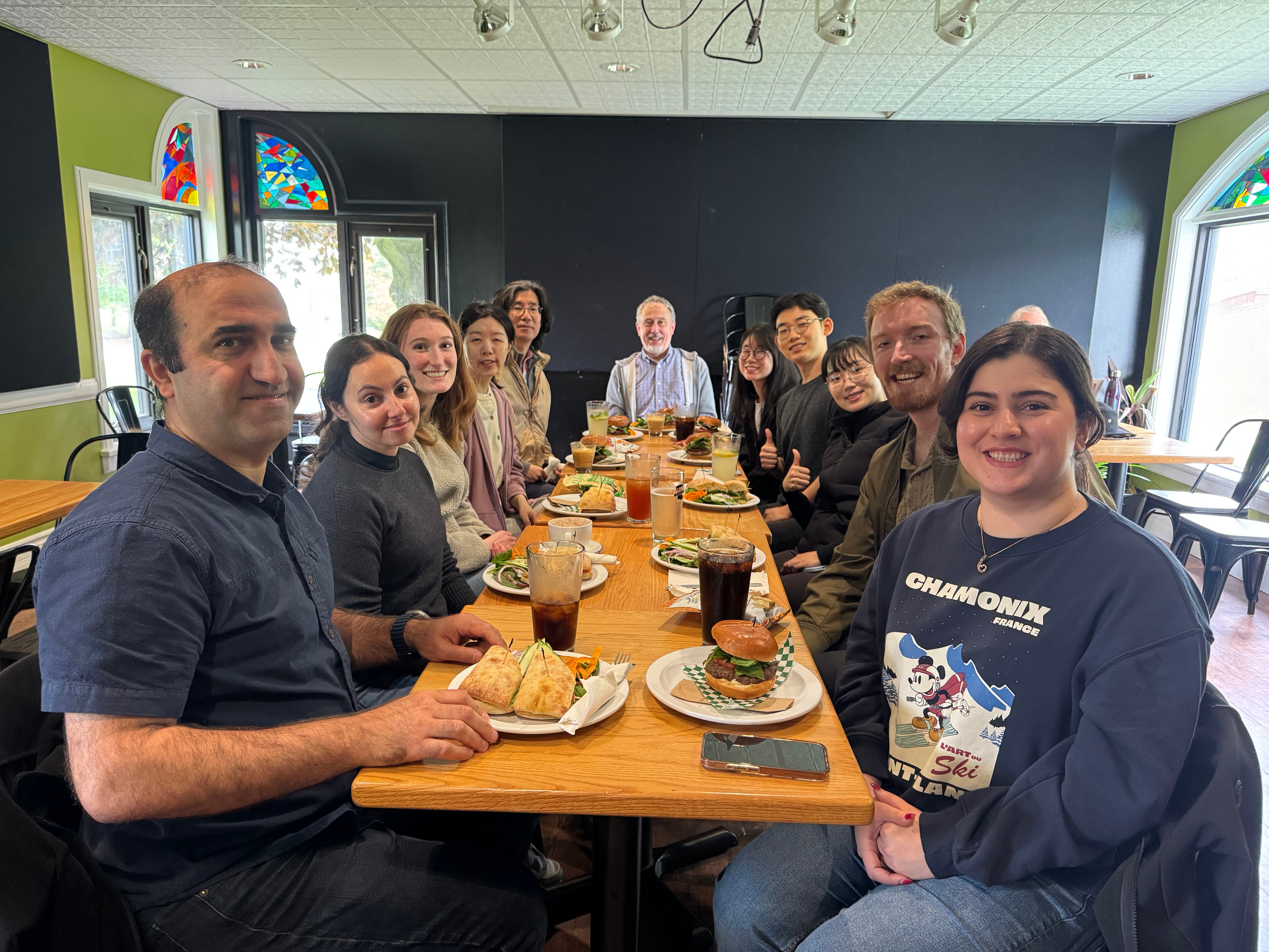 RTM students at lunch