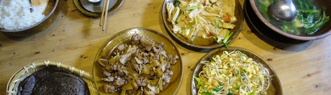 Food at Tu Sheng Liang Pin ecological restaurant in Nanning