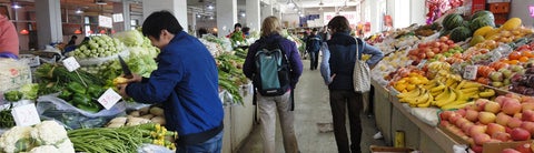 Neighbourhood market in Beijing