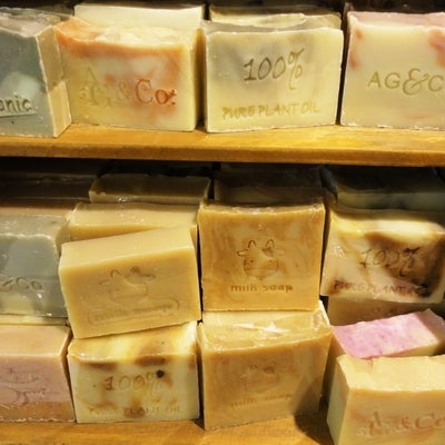 Handmade soap at Beijing Organic Farmers' Market