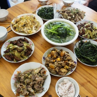 Lunch at Sancha Village near Nanning, Guangxi