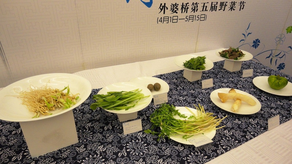 A wild vegetable festival in Chongqing