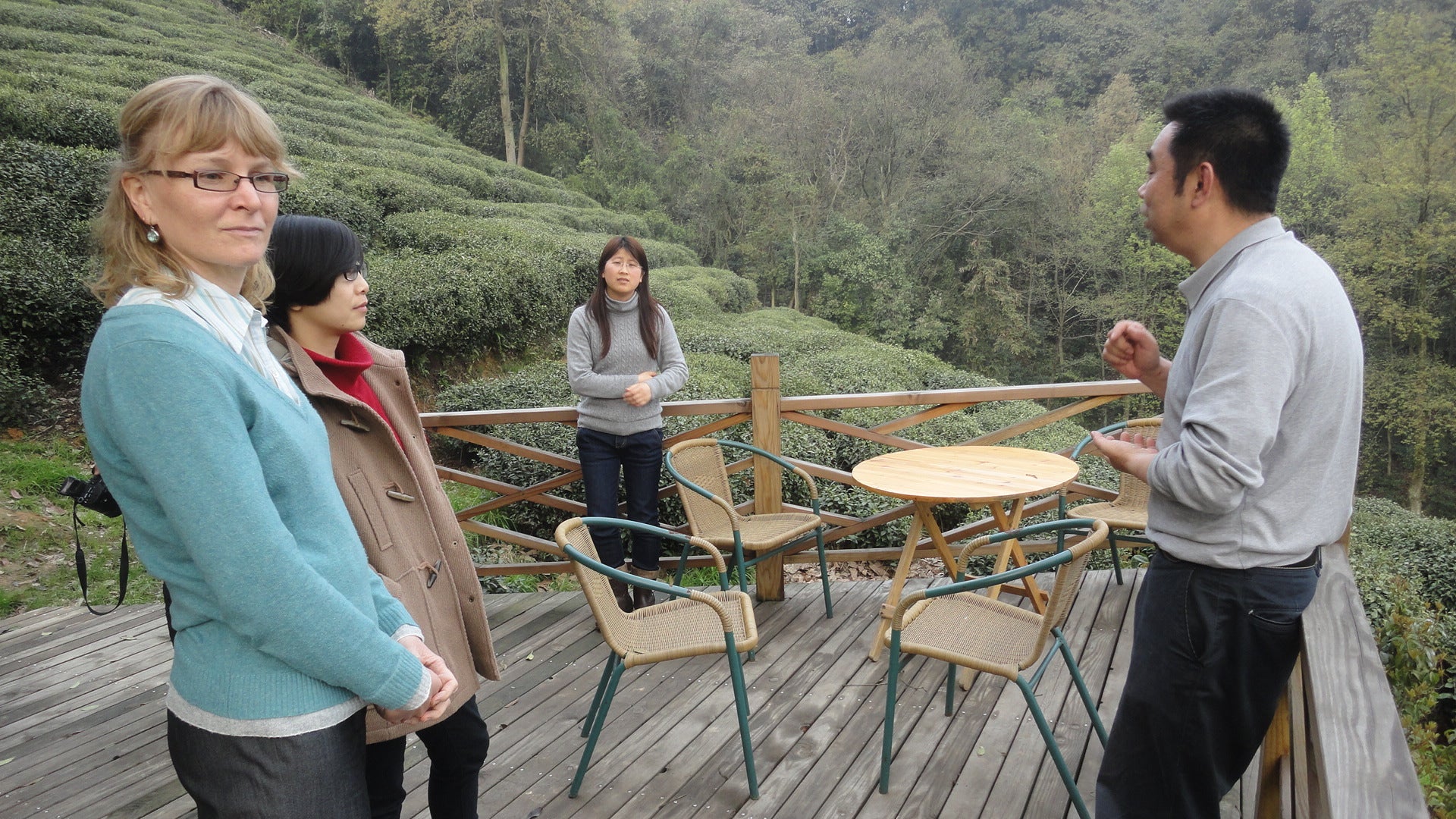 Visiting an organic tea farm in Hangzhou