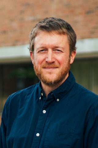 parker in front of hagey hall