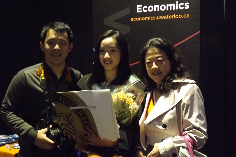 New economics graduate with family