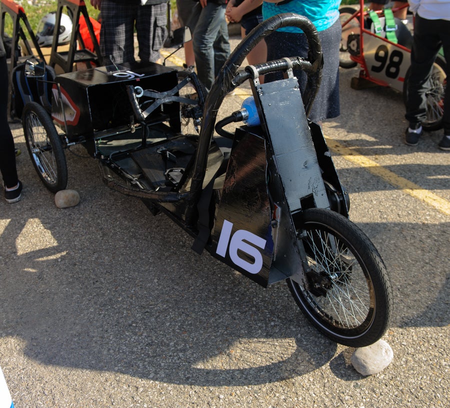 A team's electric car