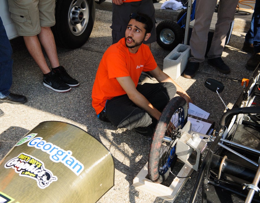 Georgian College working on their car