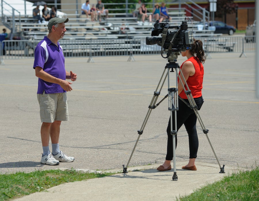 CTV interviewing Peter Teertstra