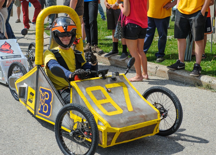 Benedict's car ready to go