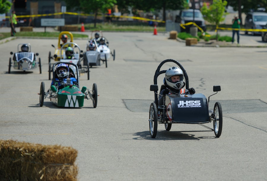 Cars at the Electric Vehicle Challenge