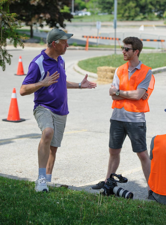 Peter interviewed for the EV Challenge