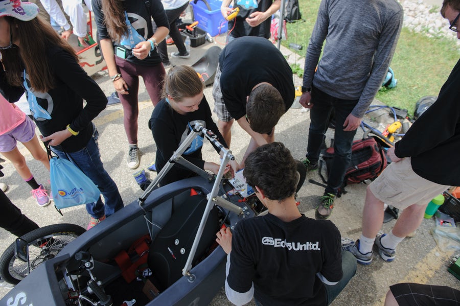 SJAM team changing out a battery