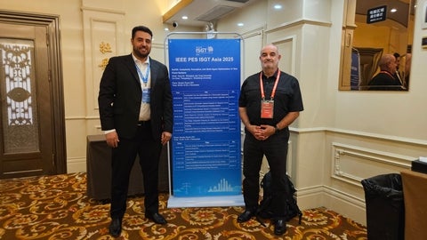 Laith Alkhawaldeh, PhD student, and Dr. Claudio Canizares