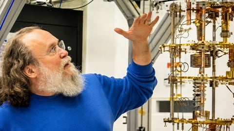 Chris Wilson in the lab