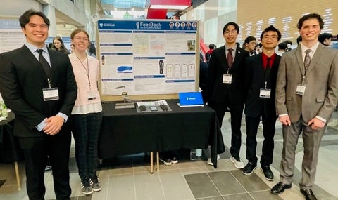 Steven Armstrong, Lucas Delvoye, Jalen Liew, Staisha Neville and Tristan Parry 