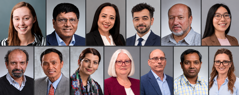 images of 13 of our faculty and staff members