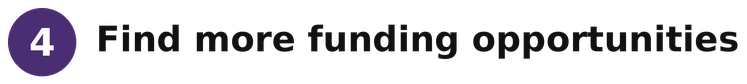 Find more funding opportunities