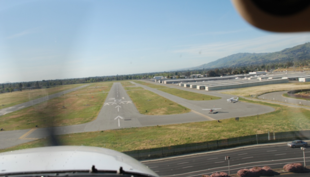 Approaching San Jose Airport