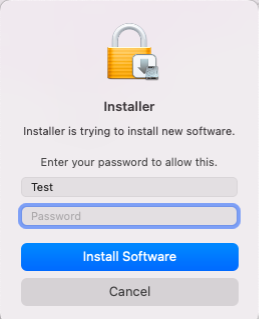 Install software prompt