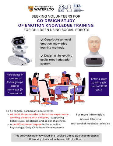 Flyer advertising a study