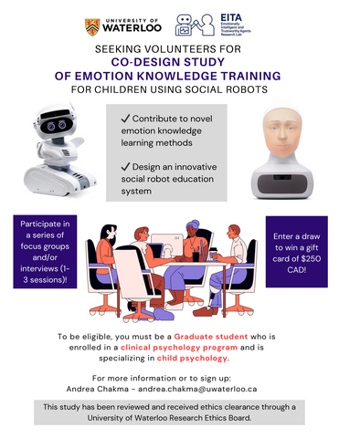 Flyer advertising a study