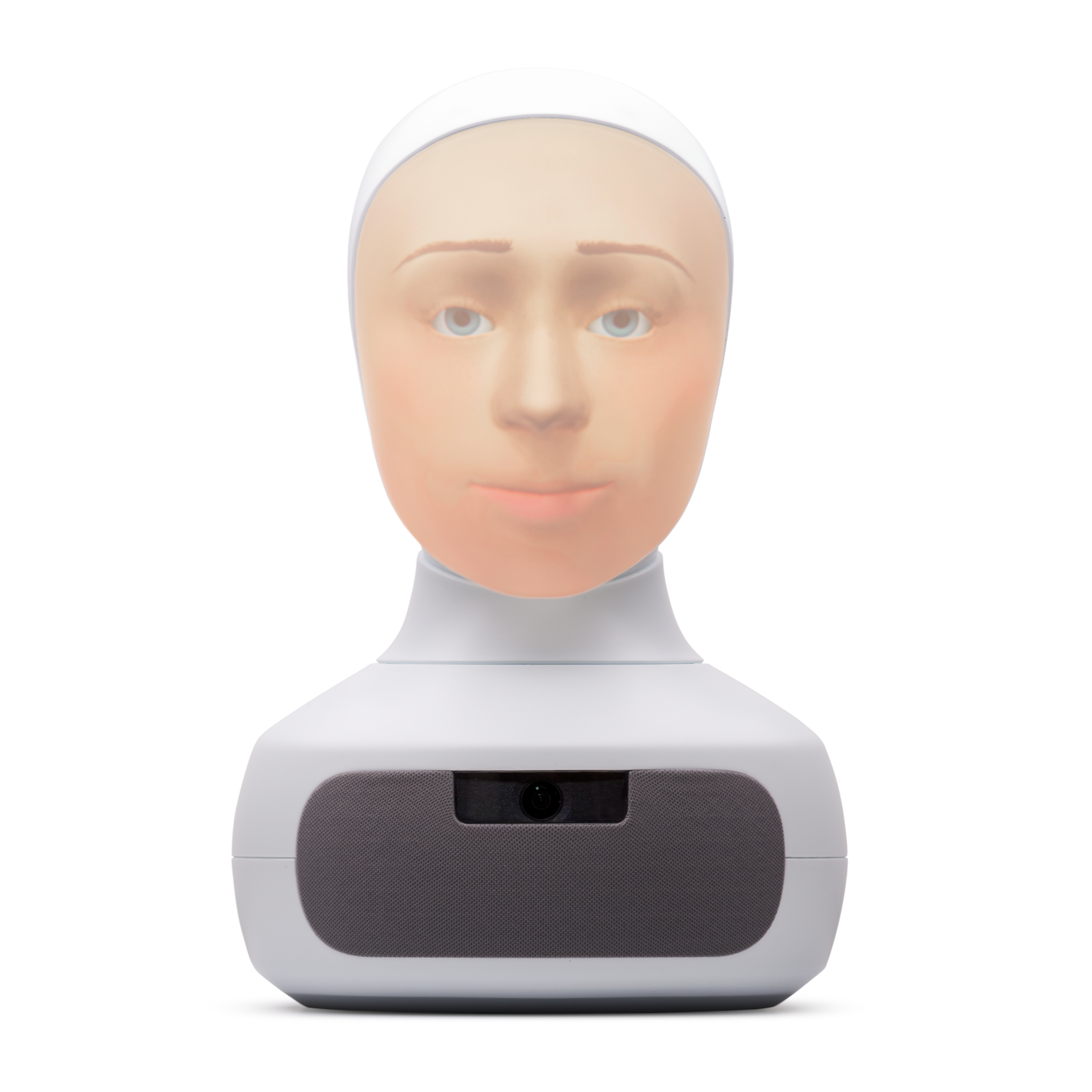 Furhat robot, a backlit faced robot