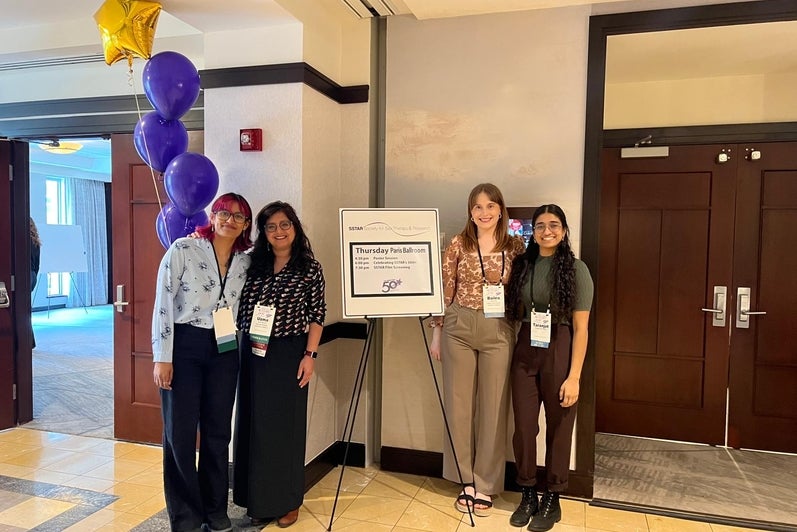 Kethmi, Uzma, Bailea, and Taranjot at the SSTAR Conference 2025