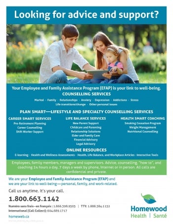 poster for Employee and Family Assistance Program