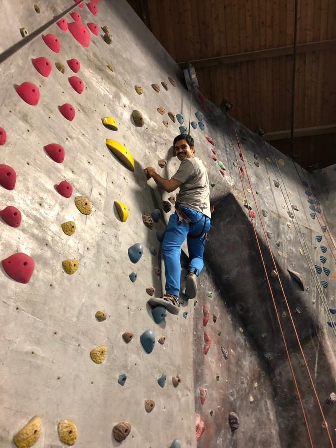 Aravind Climbing