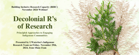 Decolonial R's of Research banner