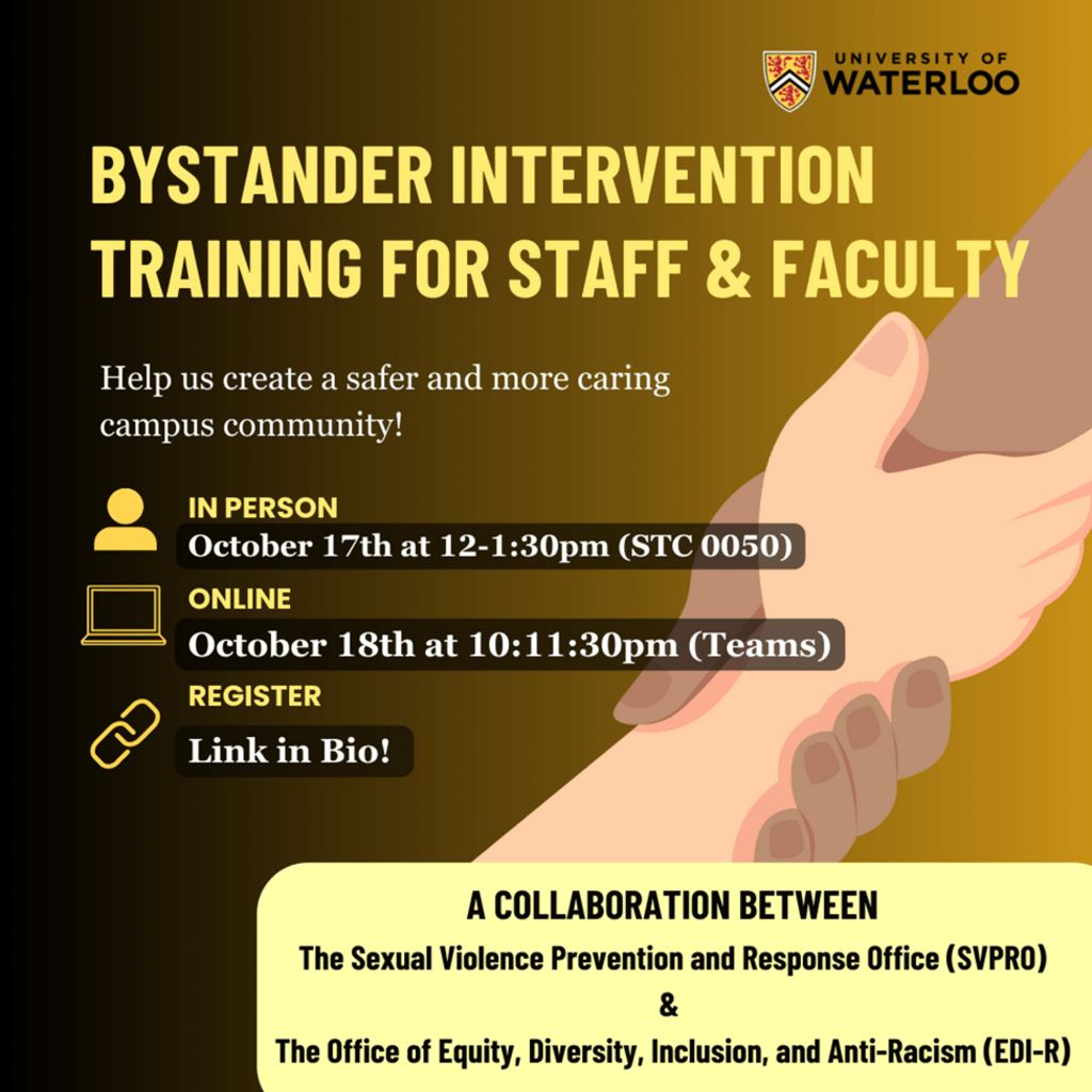 Bystander Training Poster