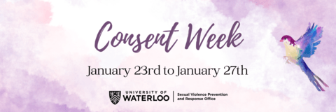 Consent Week flyer showing dates of January 23 to January 27