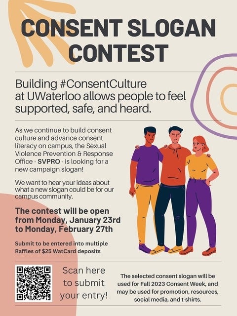 Consent Slogan Contest poster