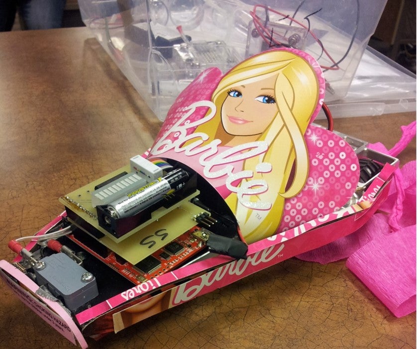 Barbie fuel cell car