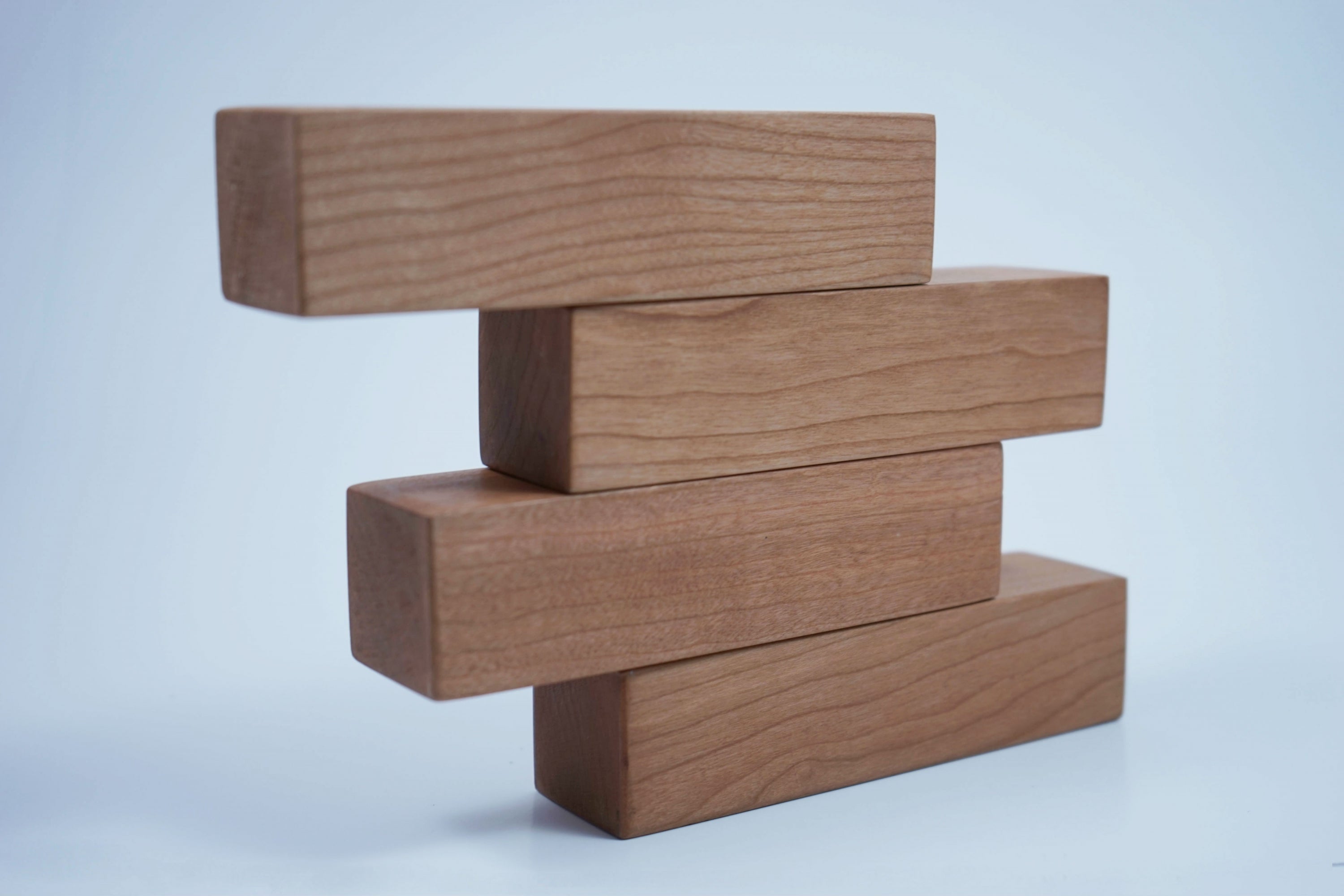 Stacked wooden blocks