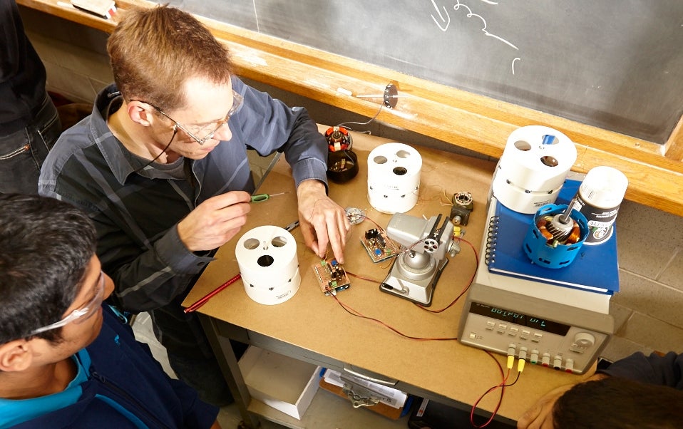 Neil Griffet fixing motor.