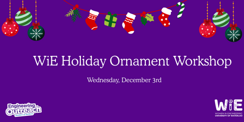 Holiday Ornament workshop poster