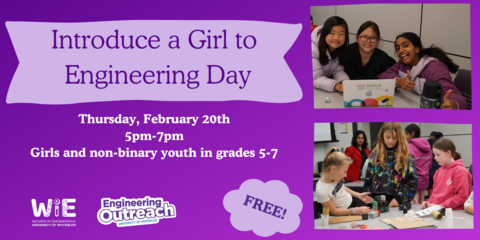 Introduce a Girl to Engineering Day event banner