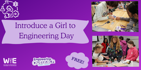 Introduce a Girl to Engineering Day event poster